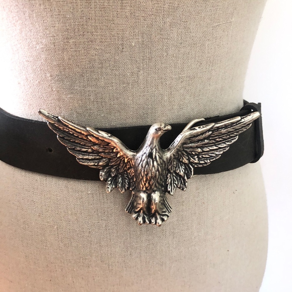Remo Tulliani Liquid Black Genuine Leather Belt